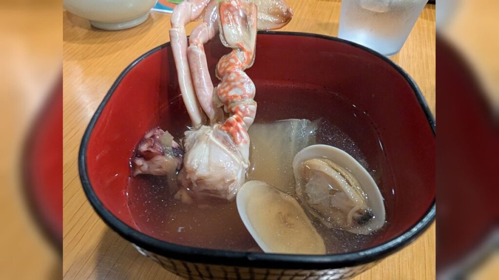 蟹と蛤のお椀